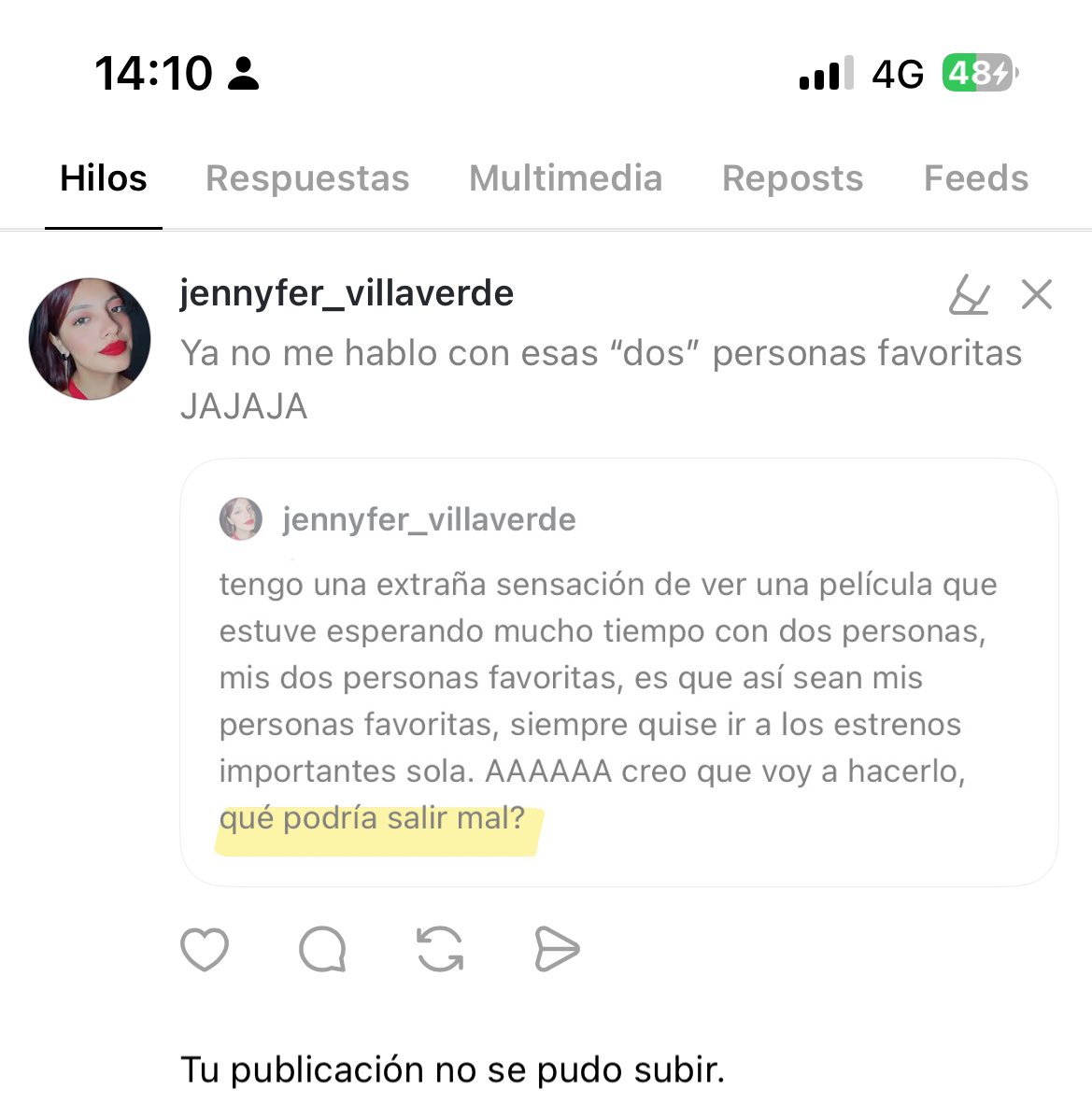 NinySmiliing's tweet photo. Aquí nunca me pasará esto: https://t.co/SqnwGqzzWv