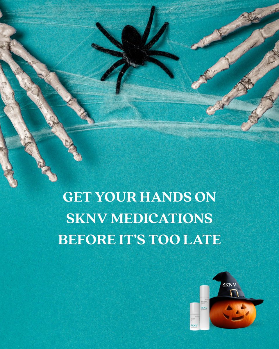 No tricks. Just prescription treats. 🍬💙
Happy Halloween from SKNV!

#HappyHalloween #SKNV #PrescriptionDermatology