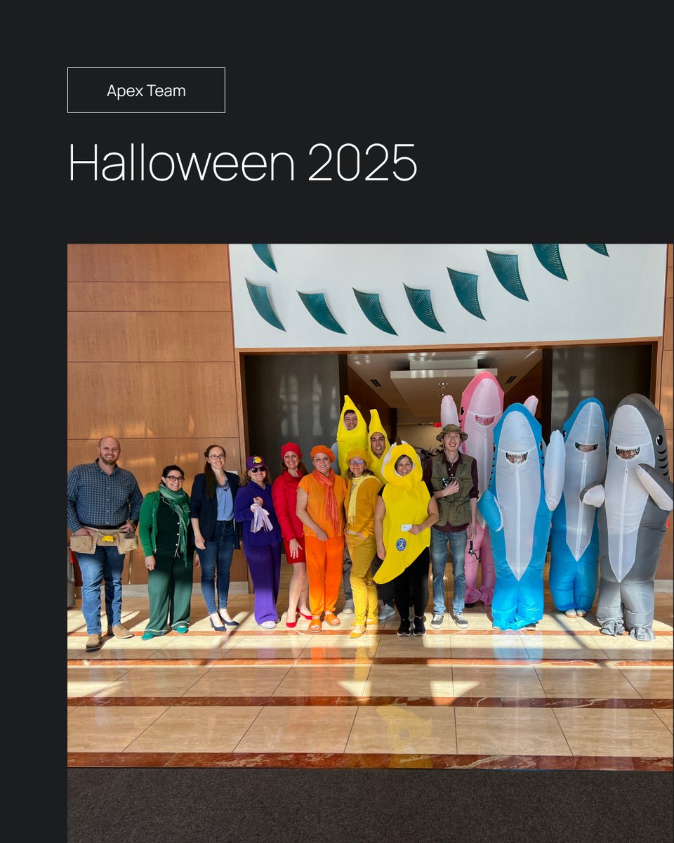 APEXDB's tweet image. 🎃 Apex Design Build | Halloween 2025

🧰 Preconstruction – Home Improvement Crew
🎨 Design – The Color Wheel
🦈 Architecture – Sharks &amp;amp; Fisherman
🍌 Business Development – Bananas
Which team deserves the title of “Best Dressed”?
Drop your vote in the comments below! 👇