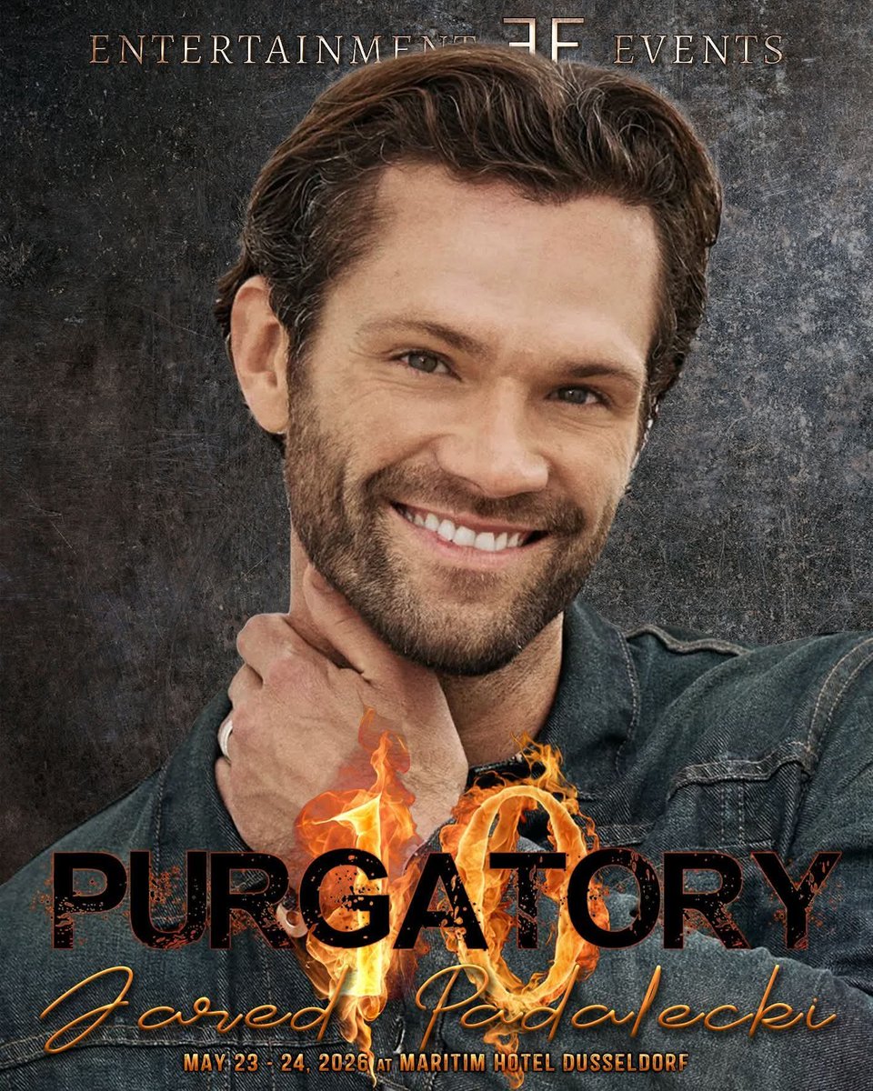 GUEST ANNOUNCEMENT

#Purgatory10 #EntertainmentEvent #JaredPadalecki 

Düsseldorf, Germany
23 - 24 May 2026

eventbrite.com/e/purgatory-10…