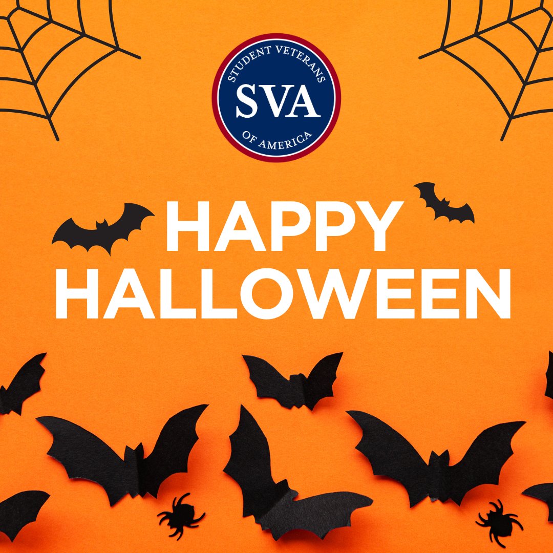 studentvets's tweet image. Happy Halloween from Student Veterans of America!

At SVA, we’re proud to be part of a community that celebrates together, on campus, in our chapters, and across the country. Here’s to making the most of the moment and finding joy wherever you are this Halloween!