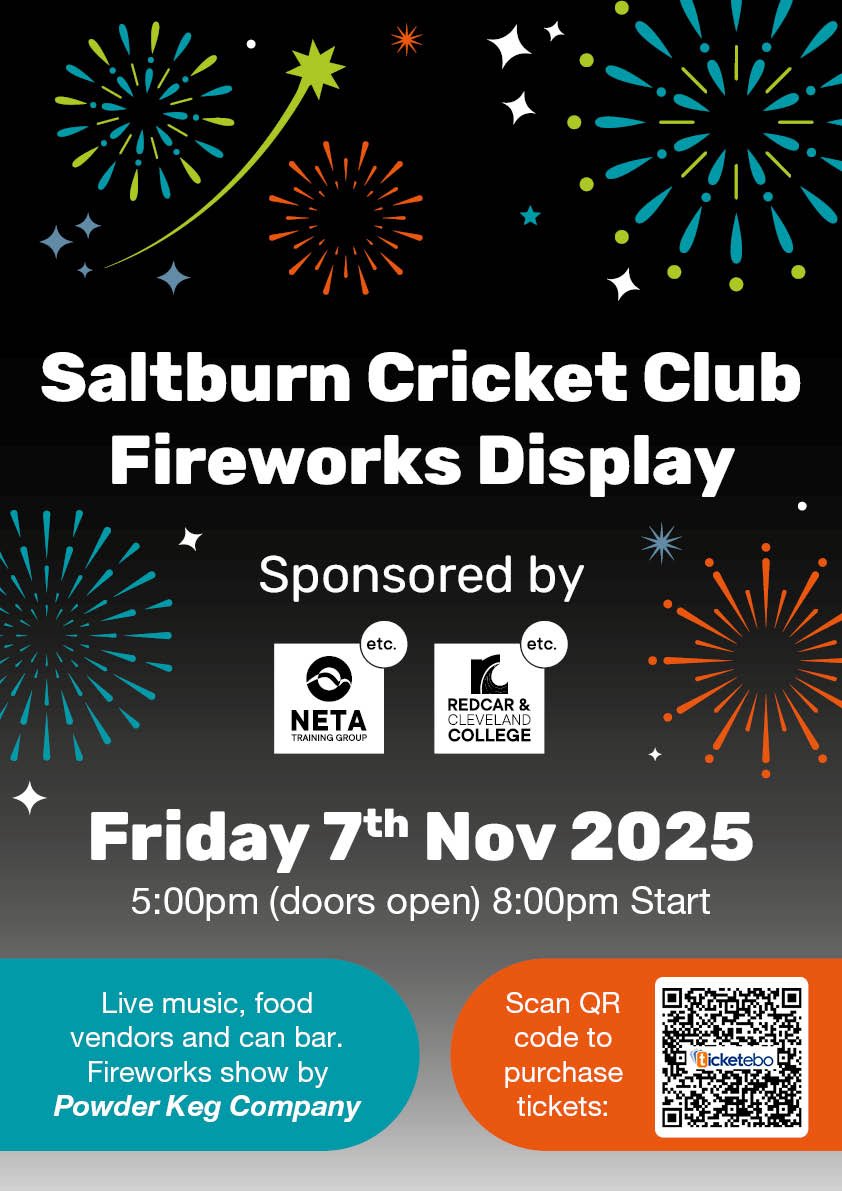 1 week to go until EAST CLEVELANDS PREMIER FIREWORKS DISPLAY.

Tickets can be purchased with QR code below