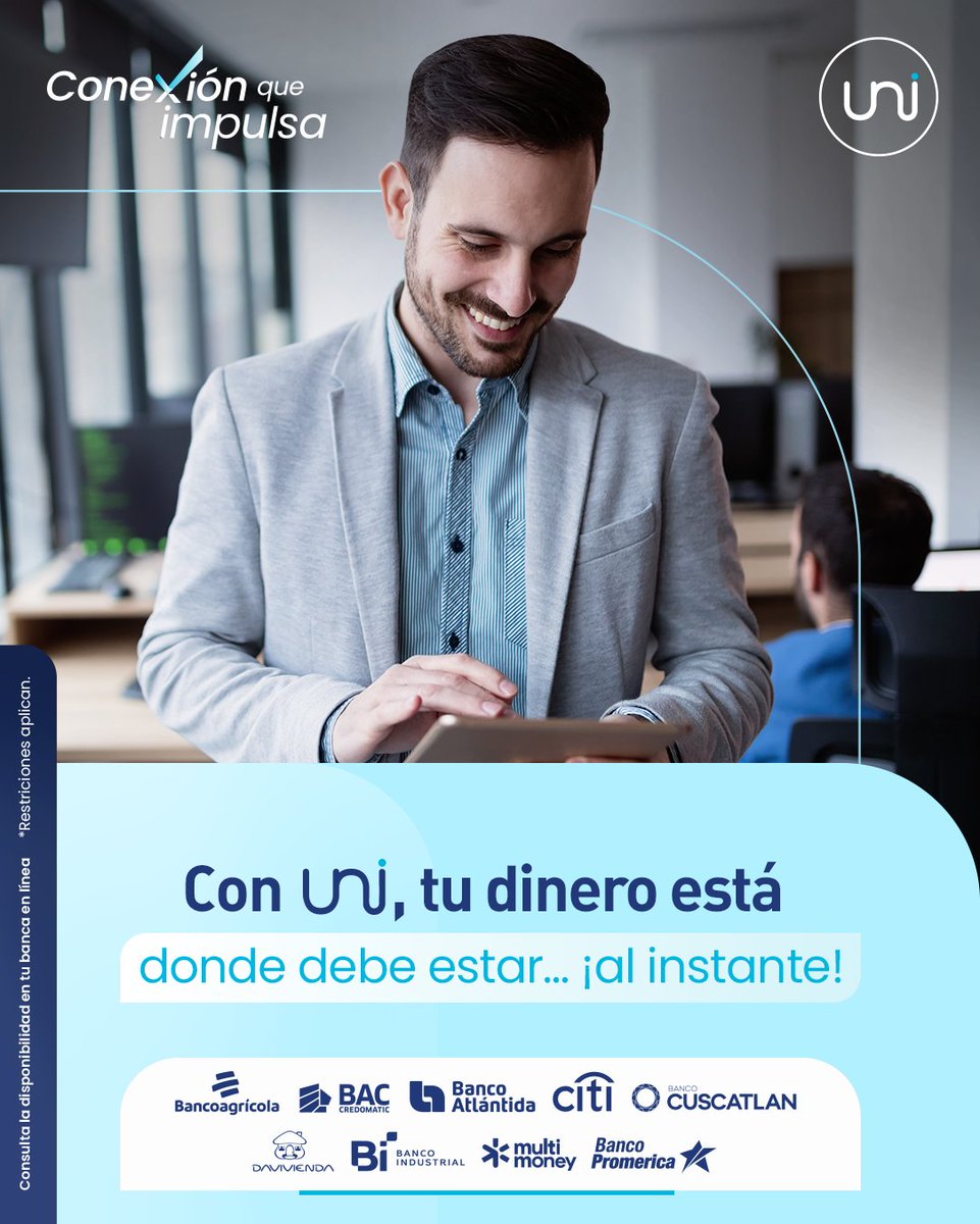 Con UNI, la respuesta es clara: tu dinero está donde debe estar... ¡al instante! Resuelve tus necesidades financieras con la confianza que solo UNI te da.
