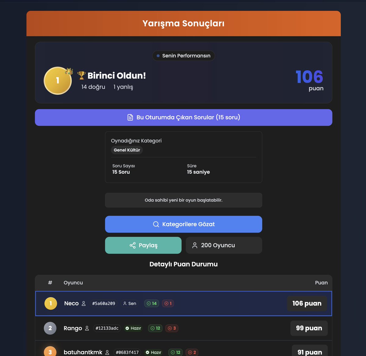 💎 <a href="/CantonNetwork/">Canton Network</a> Türkiye etkinliklerinde daha önce ilk 10’a girmeyi ucundan kaçırmıştım ama bu sefer genel kültür soruları çalıştığım yerden çıktı 😄

<a href="/CantonNetwrkTR/">CANTON TÜRKİYE 🇹🇷</a> ve etkinliği düzenleyen <a href="/crypto_meii/">CryptoMeii</a>’ye teşekkür ediyorum, eğlenceliydi.