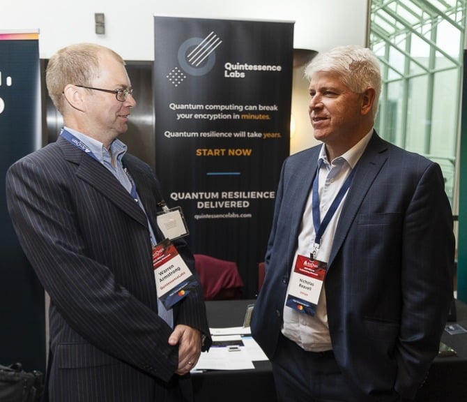 QuintessenceLab's tweet image. Thank you @AmChamAU for hosting an exceptional Alliance Parliamentary Showcase this week.  It was a privilege to join fellow innovators demonstrating how U.S.–Australia partnerships are driving investment, skills development, and technological leadership across every sector.