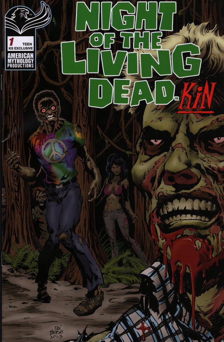 danparsonsart's tweet photo. HAPPY HALLOWEEN 2025!!  A cover I illustrated for the NIGHT OF THE LIVING DEAD Comic Book Series! Pen &amp; Ink w/Digital Color https://t.co/Tb9kVZ9zj3