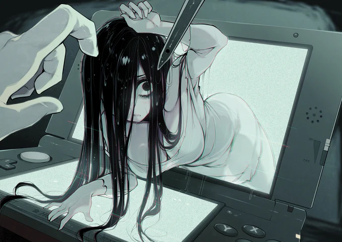 It's spooky day, perfect for Sadako posting