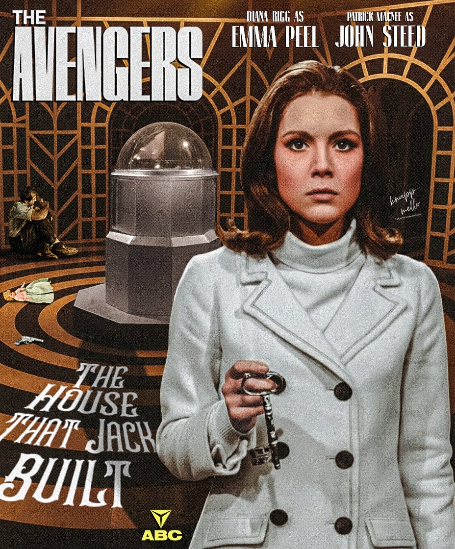 ETARDISDemais's tweet photo. Esta é a minha artwork no estilo pôster do episódio “The House That Jack Built”, da 4ª temporada da série britânica The Avengers, exibido em 1966.
.
#TheAvengers #EmmaPeel #JohnSteed https://t.co/0XspBEwmRd