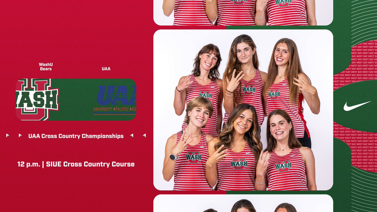 WASHUBears's tweet image. CHAMPIONSHIP DAY!

@WASHU_XCTF  host UAA Cross Country Championships
📍SIUE Cross Country Course | Edwardsville, Ill.
🕔 M - 11 a .m. | W - 12 p.m.
📊tinyurl.com/ytmjxjzn

#DefendTheStandard
