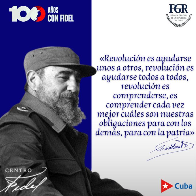 #100AñosConFidel.