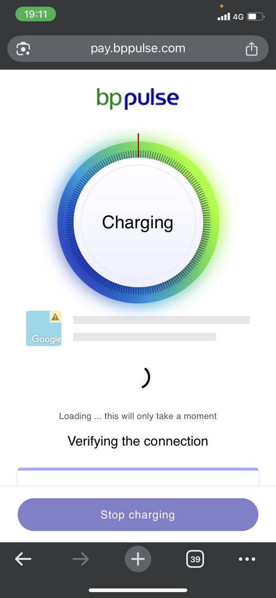 Had a bit of a scare my car was locked to <a href="/bppulseuk/">bp pulse</a>’s charger due to the network outage, but discovered the stop charge button 🤣