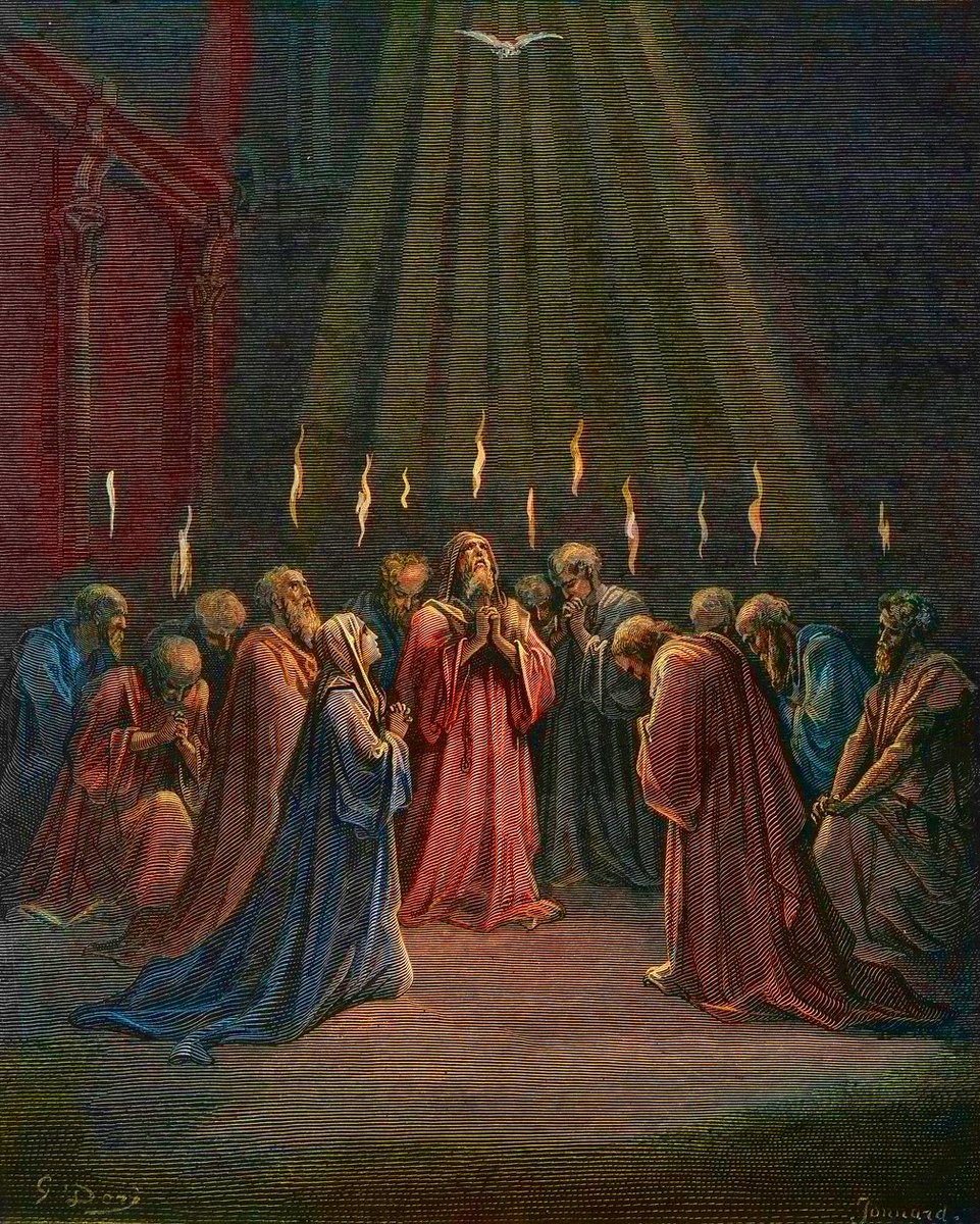 Pentecost by Gustave Doré, 1833