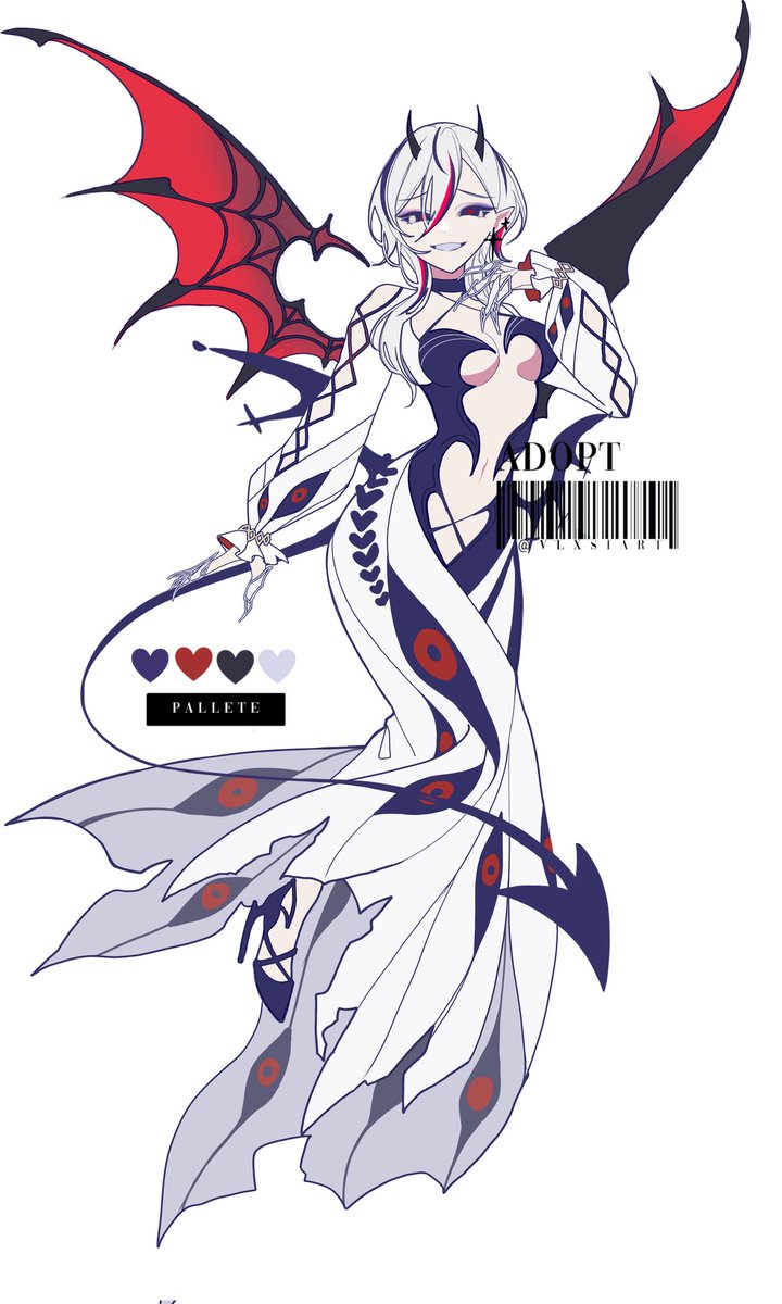 Vixsial's tweet image. Adopt #devil 

SP1: $250 ( commercial fee)
SP2: $666 ( ref sheet, commercial use )
SP3: $1800 ( vtuber,full ref sheet, commercial use, &amp;amp; more )

#adoptmeoffers #adoptables #adoptable #characteredesign #Auction