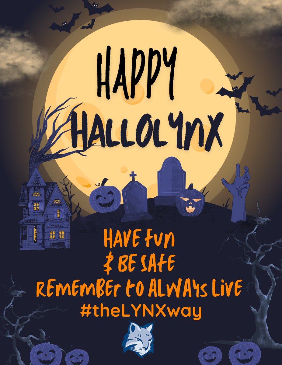 As our Lynx prepare for spooky activities tonight. We want to wish you all the fun and please be safe, remember to always live #theLYNXway