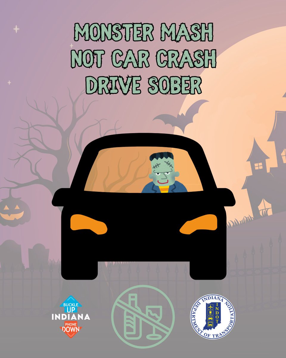 🎶They did the mash, the monster mash🎶

Don't drink and drive tonight, do the monster mash instead! Remember: Monster mash, not car crash.

👀... Now repeat it with me "monster mash, not car crash."