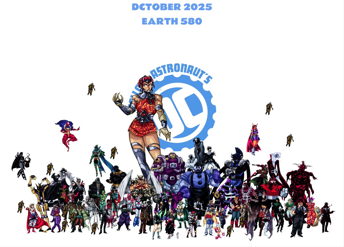 EARTH 580 DCTOBER+VILLAINTOBER 
OVER 62 CHARACTERS DRAWN FOR THE MONTH OF OCTOBER CHALLENGE