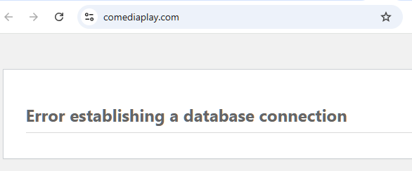 amigos de <a href="/Comediaplaycom/">Comediaplay.com</a>, tienen caído su servidor, no funciona 🤦‍♂️