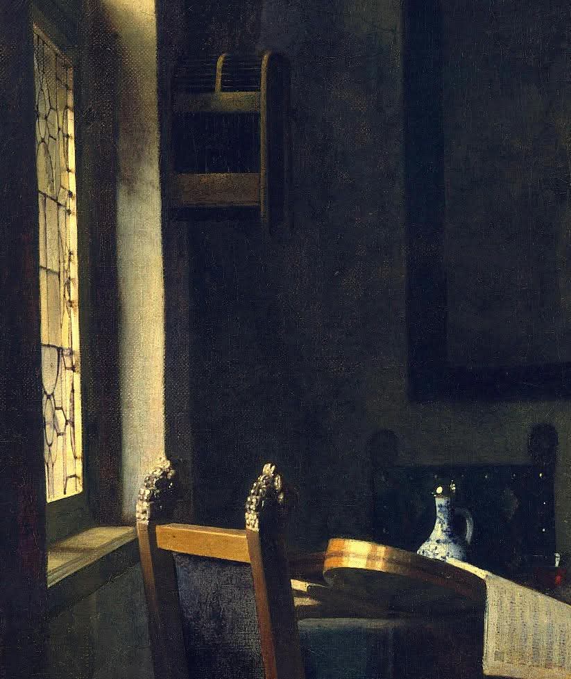 Johannes Vermeer 1632 1675 Girl interrupted at her music Opera più due dettagli vedere singolarmente