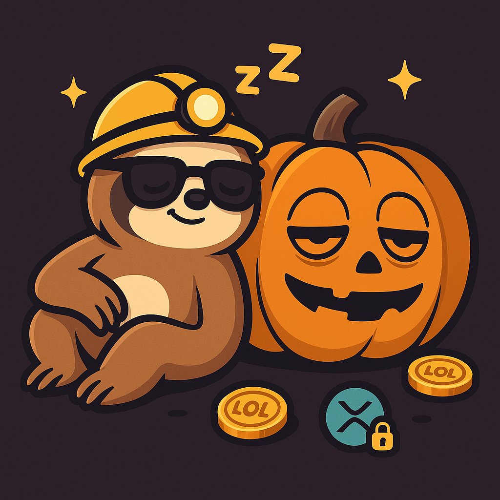 *yawn*...

happy halloween from the laziest crypto project out there 🦥🎃

too tired to trick-or-treat... just gonna lock XRP and mine $LOL while everyone else hustles for candy

my costume? same as always... permanently exhausted sloth in sunglasses

scariest thing I can