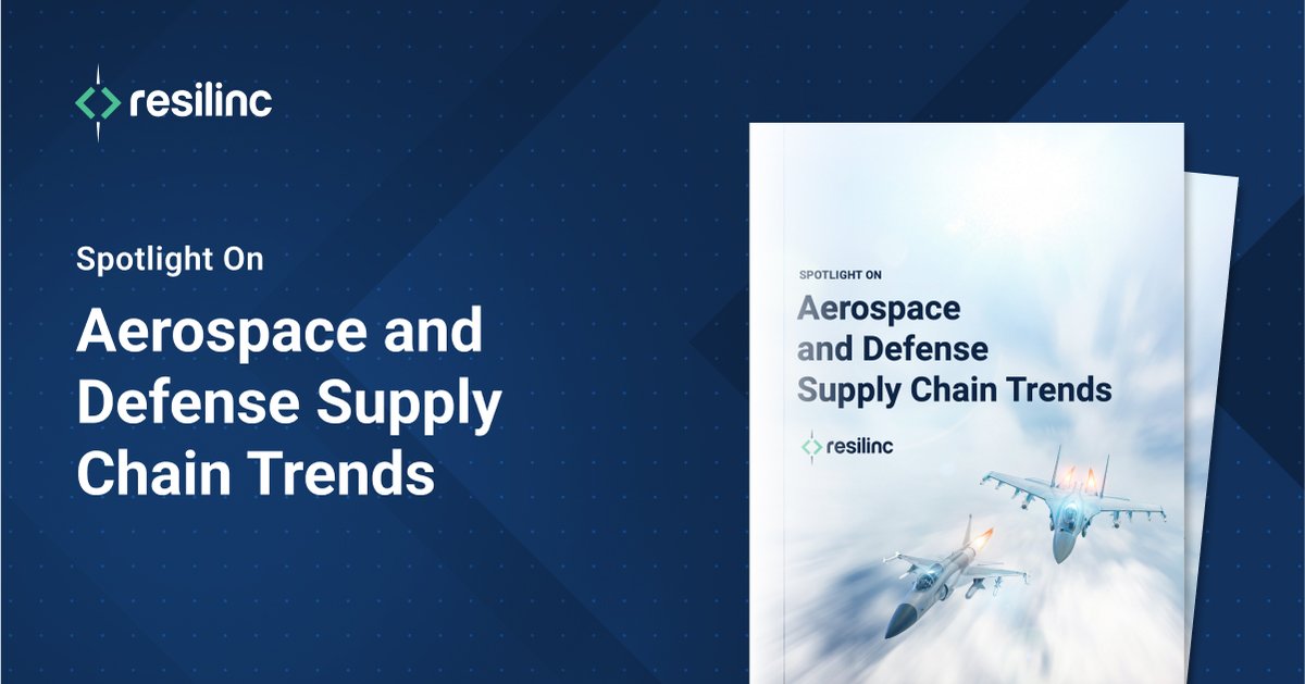 Aerospace &amp; Defense supply chains face mounting pressure. This Supply Chain Spotlight Report reveals emerging disruption data, supplier and commodity exposure, and key policy developments shaping the industry.

Access the report: okt.to/dGVp8c