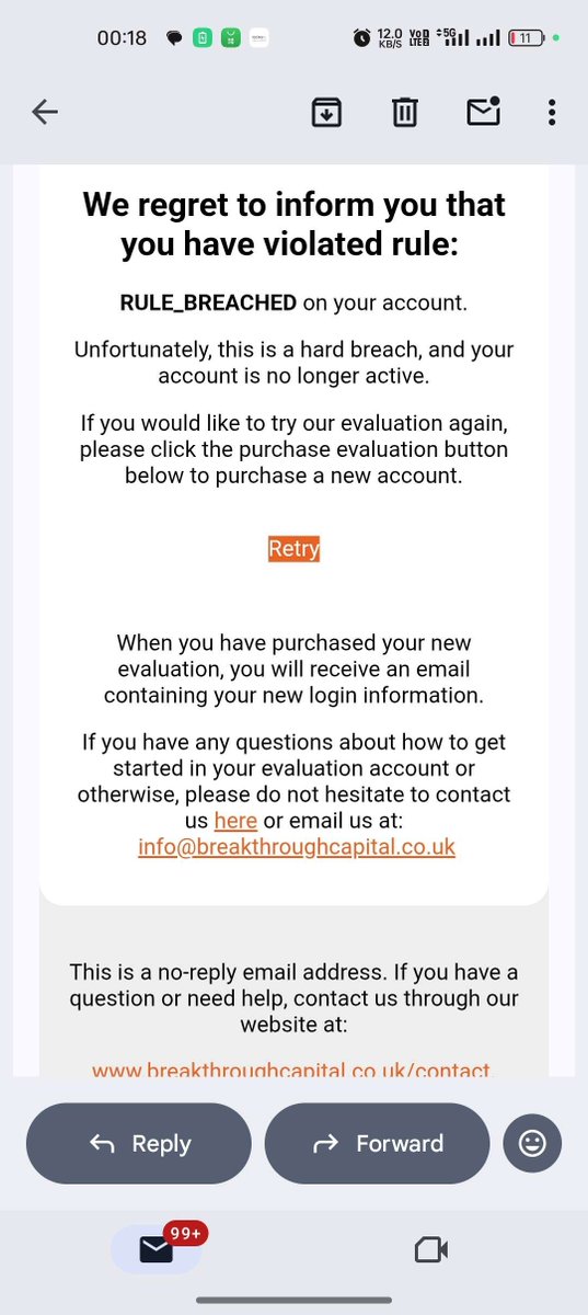 PropFconnect's tweet photo. @Breakthroughcpt close the account to my friend @Sup___sam and they tell he this of reason
he follow all rules, but he is not getting pay try to avoid

there not any rule explain as you can see and they block his account https://t.co/oxolo2zAgM