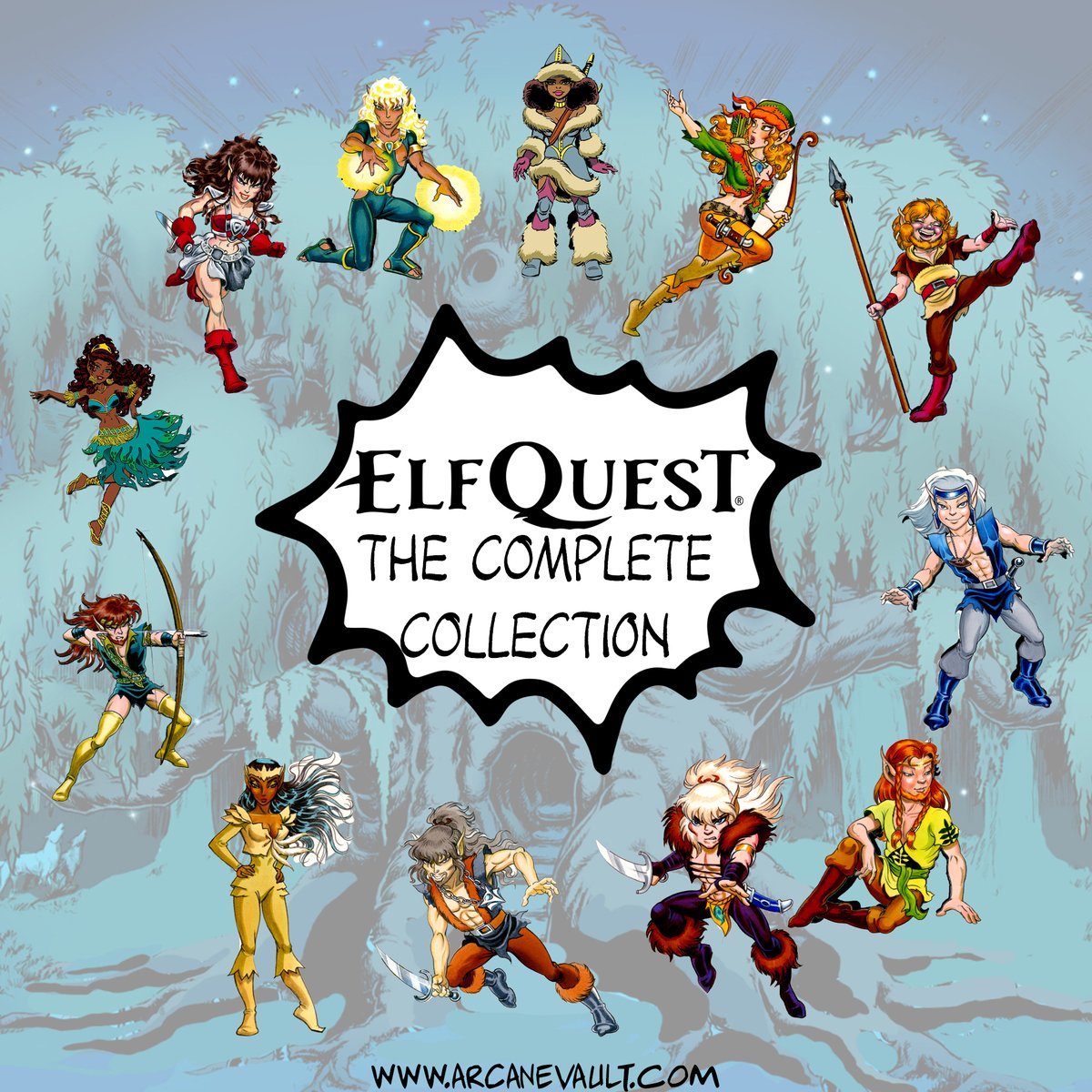At long last, the ElfQuest COMPLETE Pin Collection is here! We start shipping these out on Monday, November 10. Order here:  arcanevault.com/elfquest-pin-c…