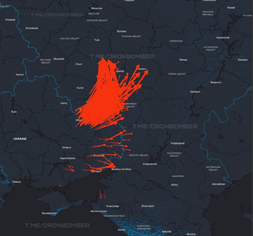 🤯 Massive attack on Russia! <a href="/DrnBmbr/">DroneBomber</a>
