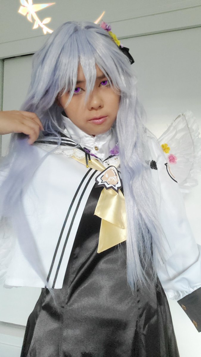 RTypeCommand's tweet image. Handing out candy to anyone who visits this Halloween 🎃 may dress in an angel costume (Azusa cosplay)

#ブルアカ #BlueArchive