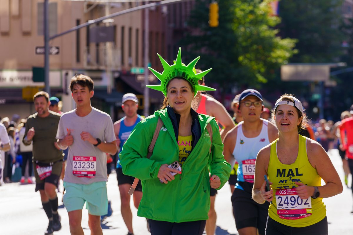 If you’re not running the marathon today, then head to the route and cheer them on!