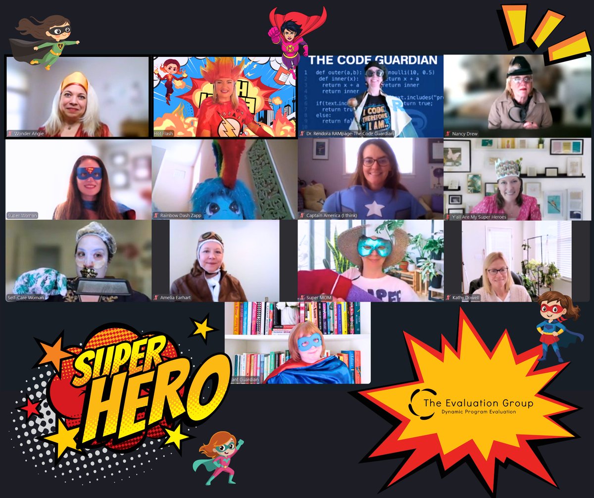 GrantEvaluation's tweet photo. 💥Empowered, unstoppable, and ready to save the (grant) world! Our team brought their A-game to this year’s Team Time costume contest, celebrating Female Superheroes! 🦸♀️✨ Can you guess who won?
#TeamTime #HappyHalloween #FemaleSuperheroes #GrantEvaluation https://t.co/4lmWmcuXiM https://t.co/04hrSmeYZb