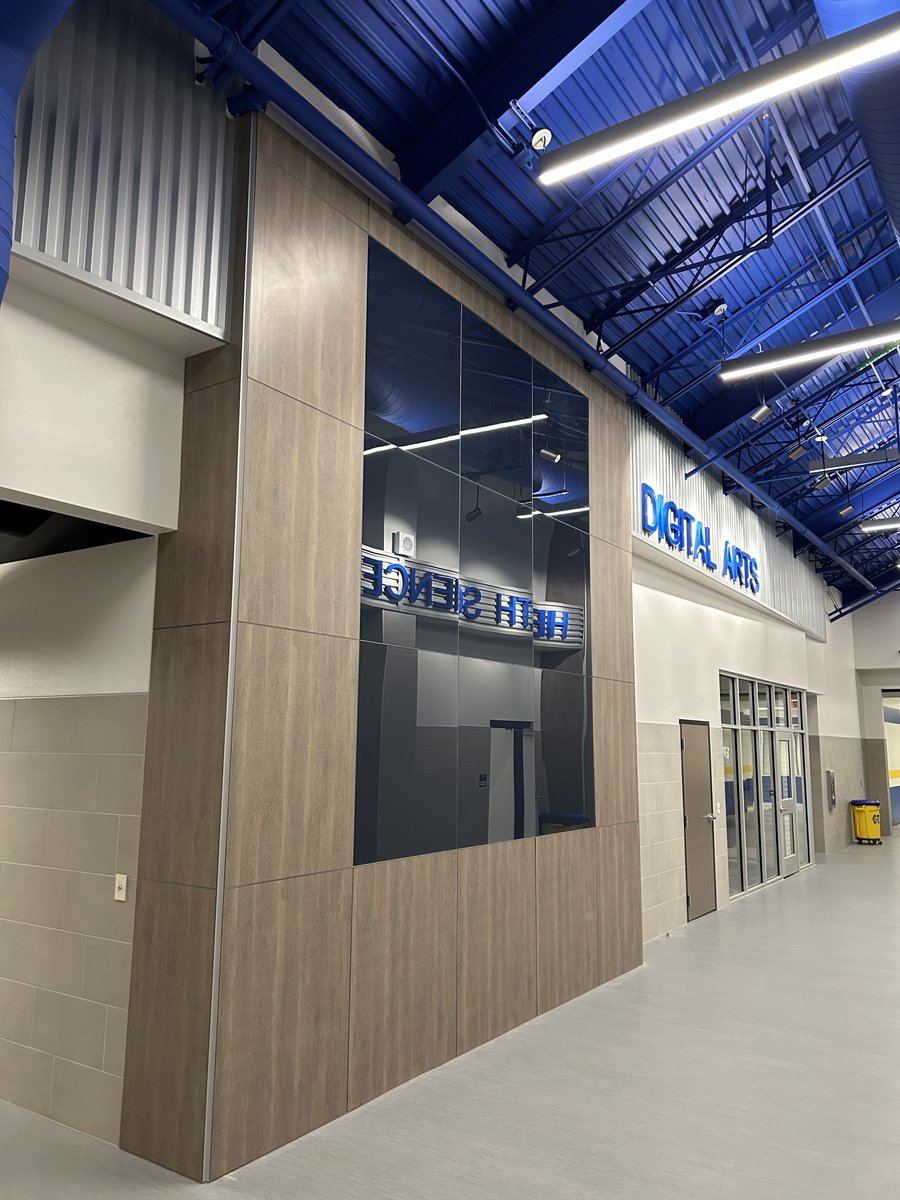 WallPanelSystem's tweet photo. This project highlights the versatility of Wall Panel Systems — pairing sleek glass with the durable elegance of HPL. Together, they create a seamless and contemporary design statement. https://t.co/Xb5qkDeA7b