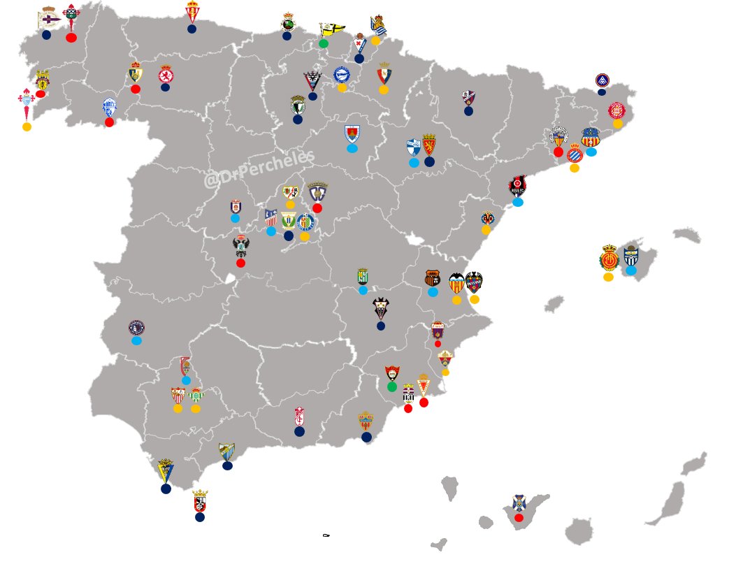 Mapa con los clasificados para la 2a Ronda de Copa.

Dividan como quieran en 2, señores...

🟡1DIV
⚫️2DIV
🔴1RFEF
🔵2RFEF
🟢3RFEF