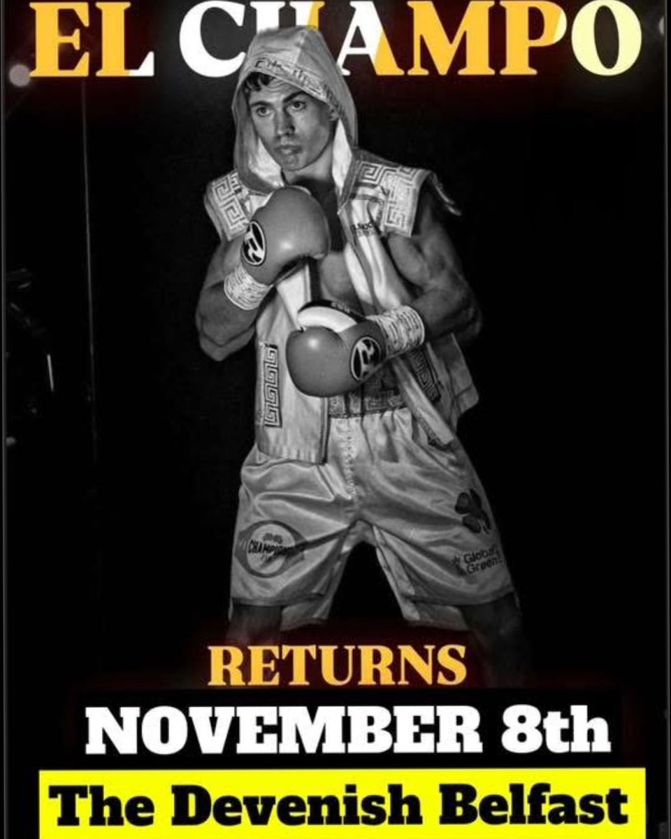 BoxingTicketsNI's tweet image. * Fight News *

Lee Reeves returns for fight 16 as a pro next Saturday night on the #BraggingRights card at the Devenish complex in Belfast