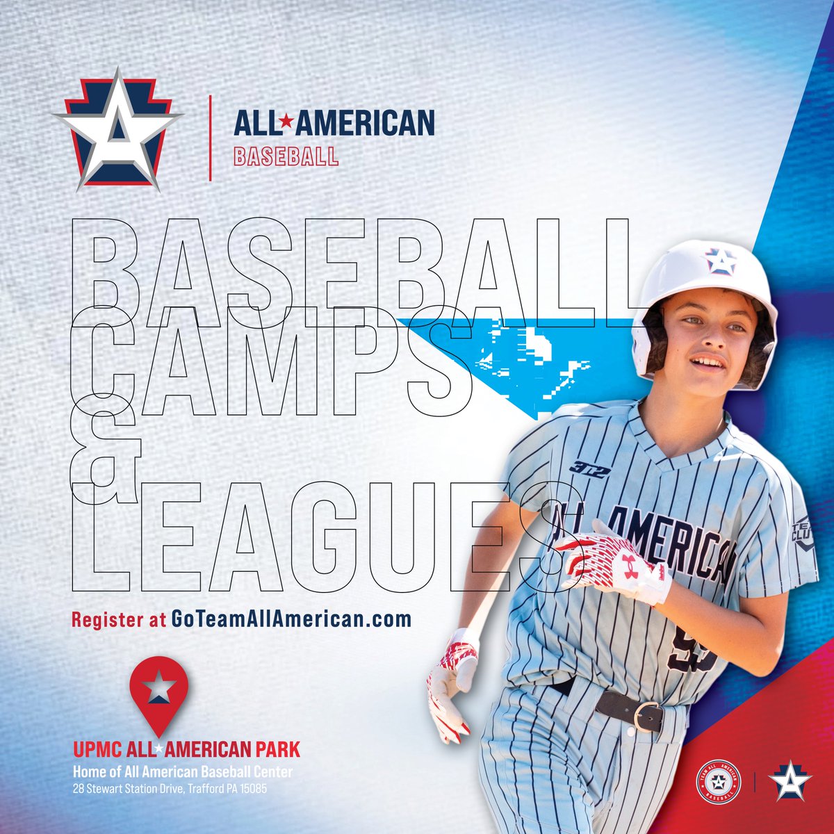 November starts tomorrow — but there’s still time to register for our All American Baseball Camps &amp; Leagues!
Train inside our beautiful, state-of-the-art indoor baseball facility with professional coaching and high-energy instruction for every age and skill level.

⚾Programs