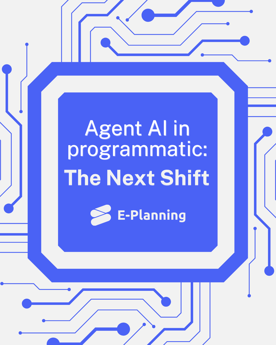 eplanning_net's tweet photo. #AgenticAI marks a turning point for programmatic. The convergence of data, reasoning, and autonomous action is shaping a more connected DSP-SSP ecosystem.
👉Discover more in our latest blog post: https://t.co/flHuEgzT61
 
#AI #AdTech #Programmatic https://t.co/Oq3MeltJ6Z