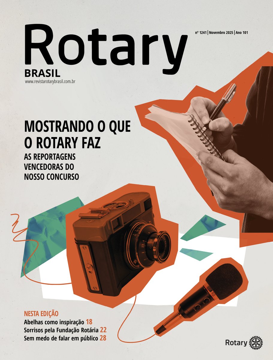 Capa da edição de novembro da Rotary Brasil! Leia na íntegra: bit.ly/RotaryBrasil_N…

O destaque desta edição são os trabalhos vencedores do Concurso de Reportagens 100 Anos da Revista Rotary Brasil.