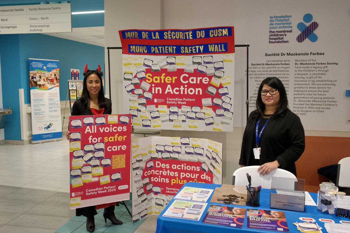 cusm_muhc's tweet image. 💙 Semaine nationale de la sécurité des patients 2025 – Toutes les voix pour des soins plus sécuritaires
Le CUSM a été fier de se joindre aux établissements de santé à travers le Canada, du 27 au 31 octobre, pour célébrer la Semaine nationale de la sécurité des patients! 
Notre…
