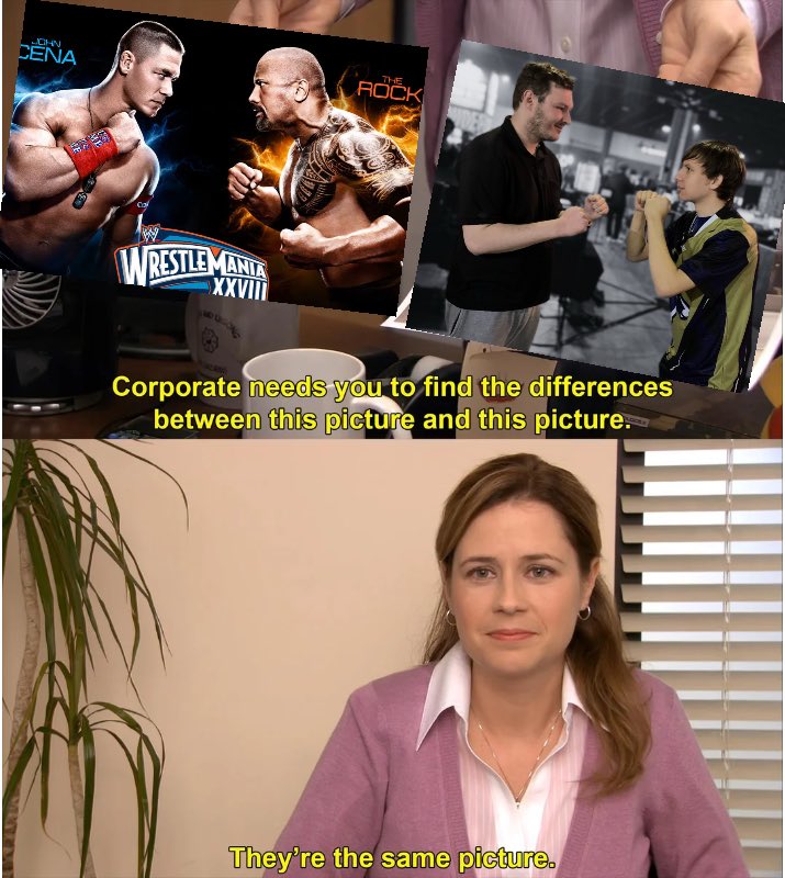 When I was a kid I had the rock vs John cena and now kids these days have nightmarenyx vs LeBron 🙏