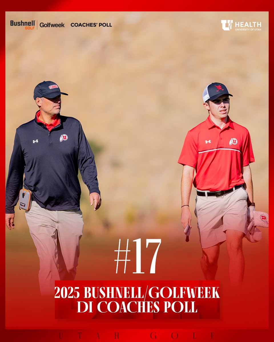 A quick check-in with the Bushnell/Golfweek DI Coaches Poll 😎

#GoUtes