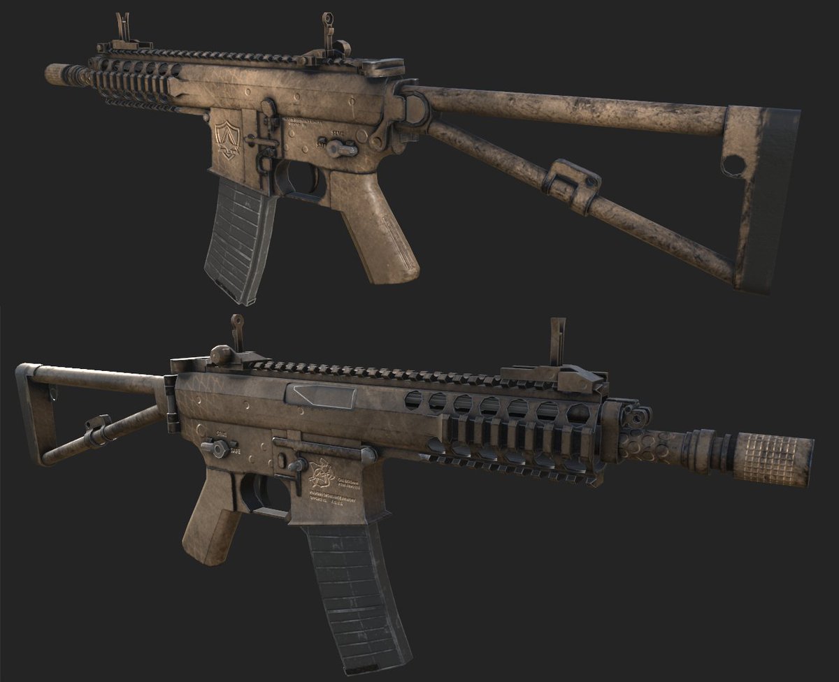 Kac Pdw is one of my favorite guns tbh
anyway here 3d models I made
Basic and Desert Camo versions