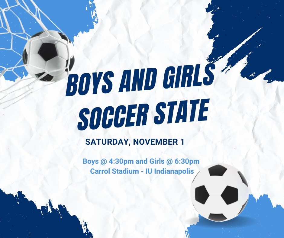 Boys soccer will be playing Harrison and Girls soccer will play HSE. Come show support!