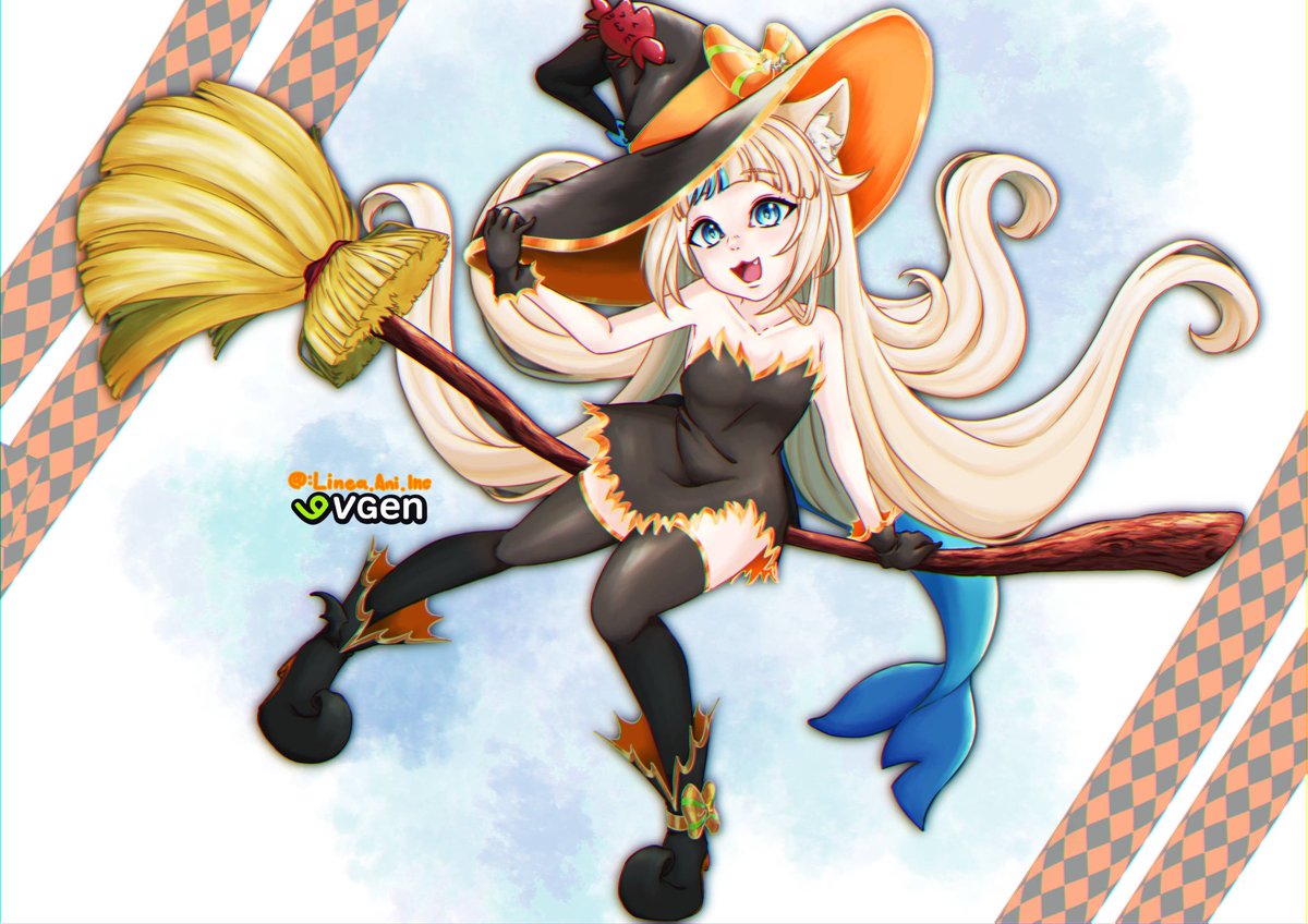 Saba Halloween 🎃 🐟
Ref from <a href="/shouu_kyun/">shouu🌸</a> 
Full resolution in our Patreon

 #sabart