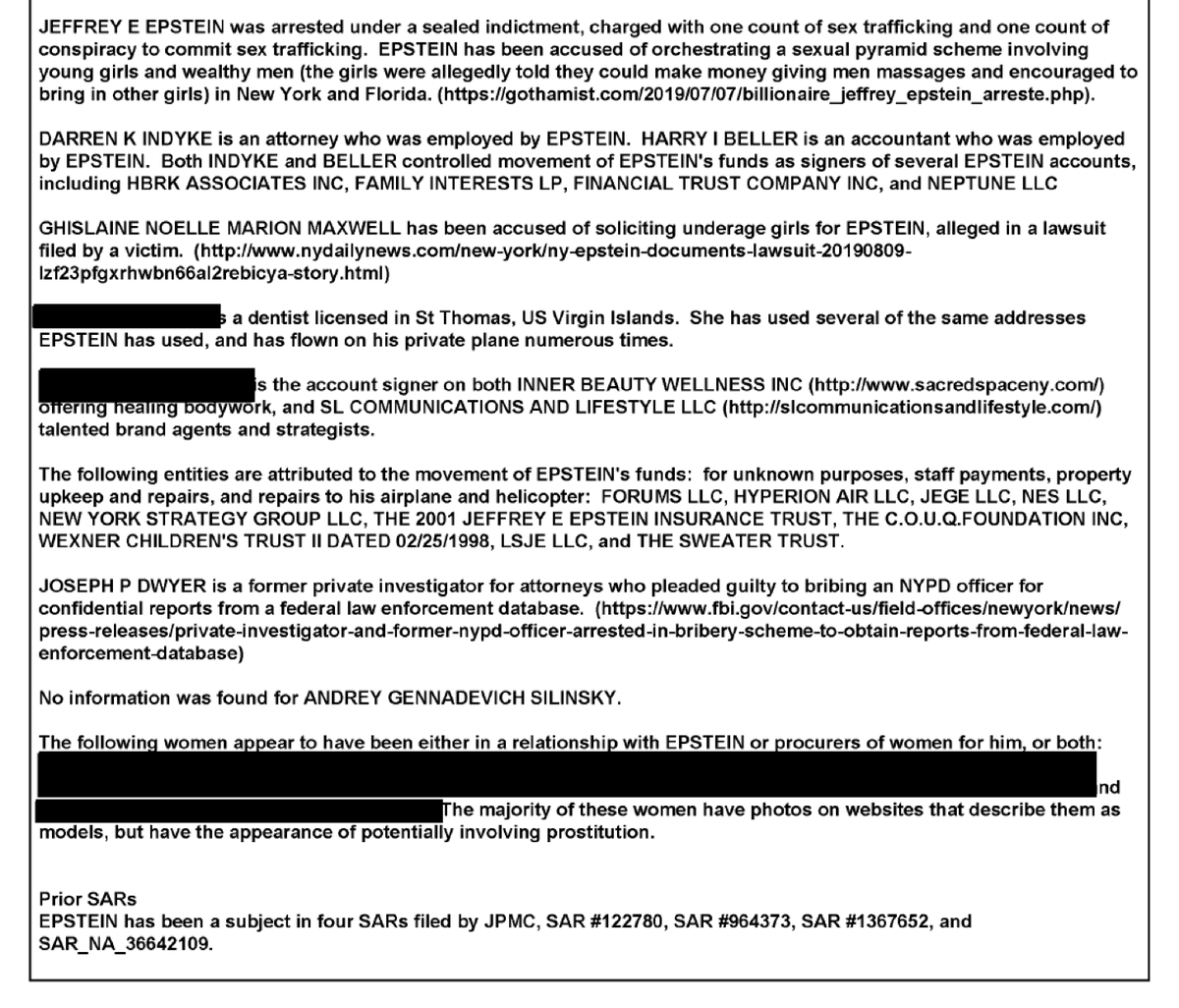 ericgarland's tweet photo. Unsealed evidence in the Jeffrey Epstein case shows Treasury reports indicating money laundered via SBERBANK in Russia. https://t.co/pqzGW1IObp https://t.co/sGaqUlA7ca