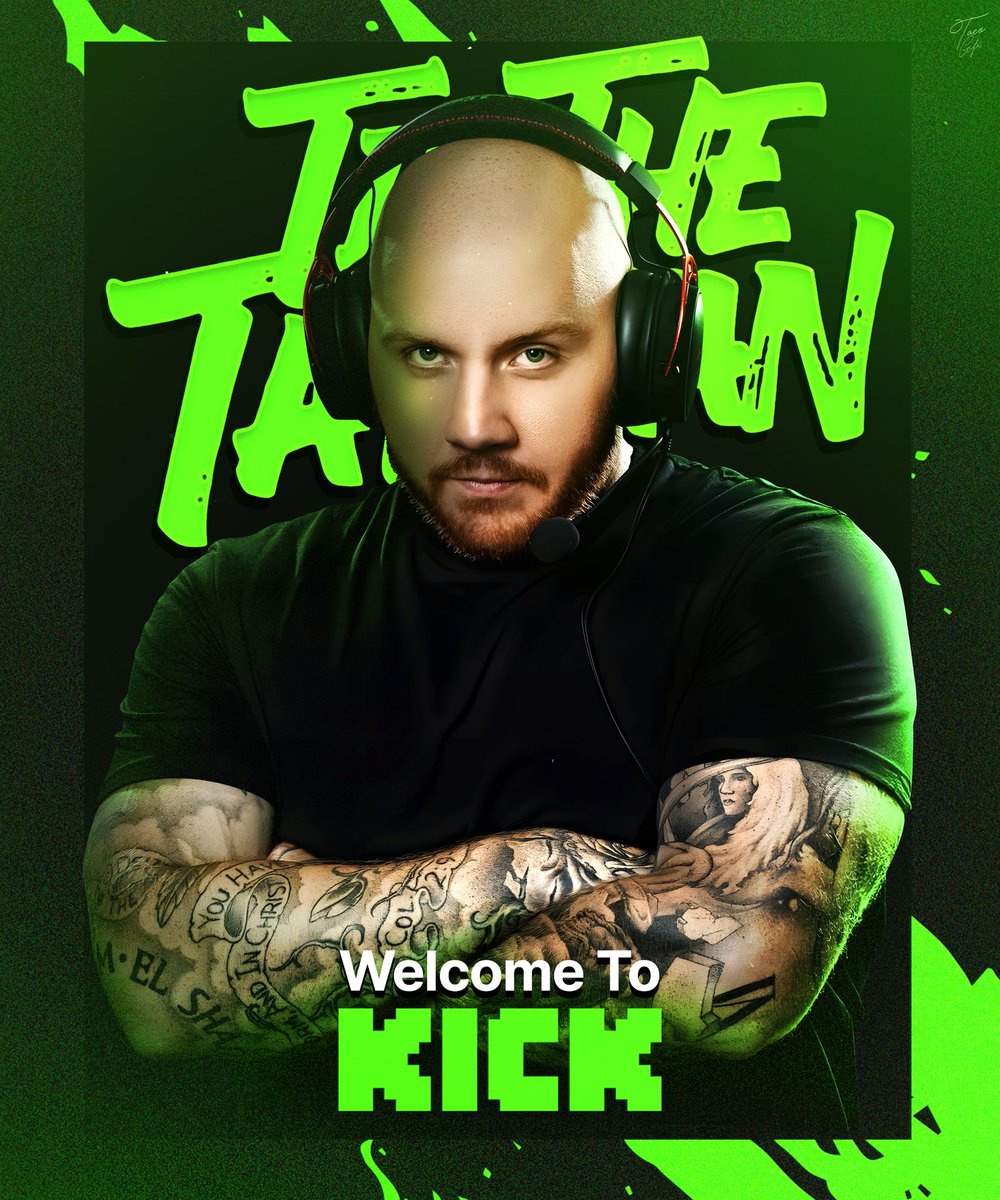 tacocovers's tweet image. Recent streamer promo designs I put together — pushing that clean, bold style 🎨 

Welcome @timthetatman to the green side @kickstreaming 🟢

Streamer design project for @tianamusarra 🐼💜

#StreamerDesign #TwitchGraphics #TwitchArt #BrandDesign #TacoGFX