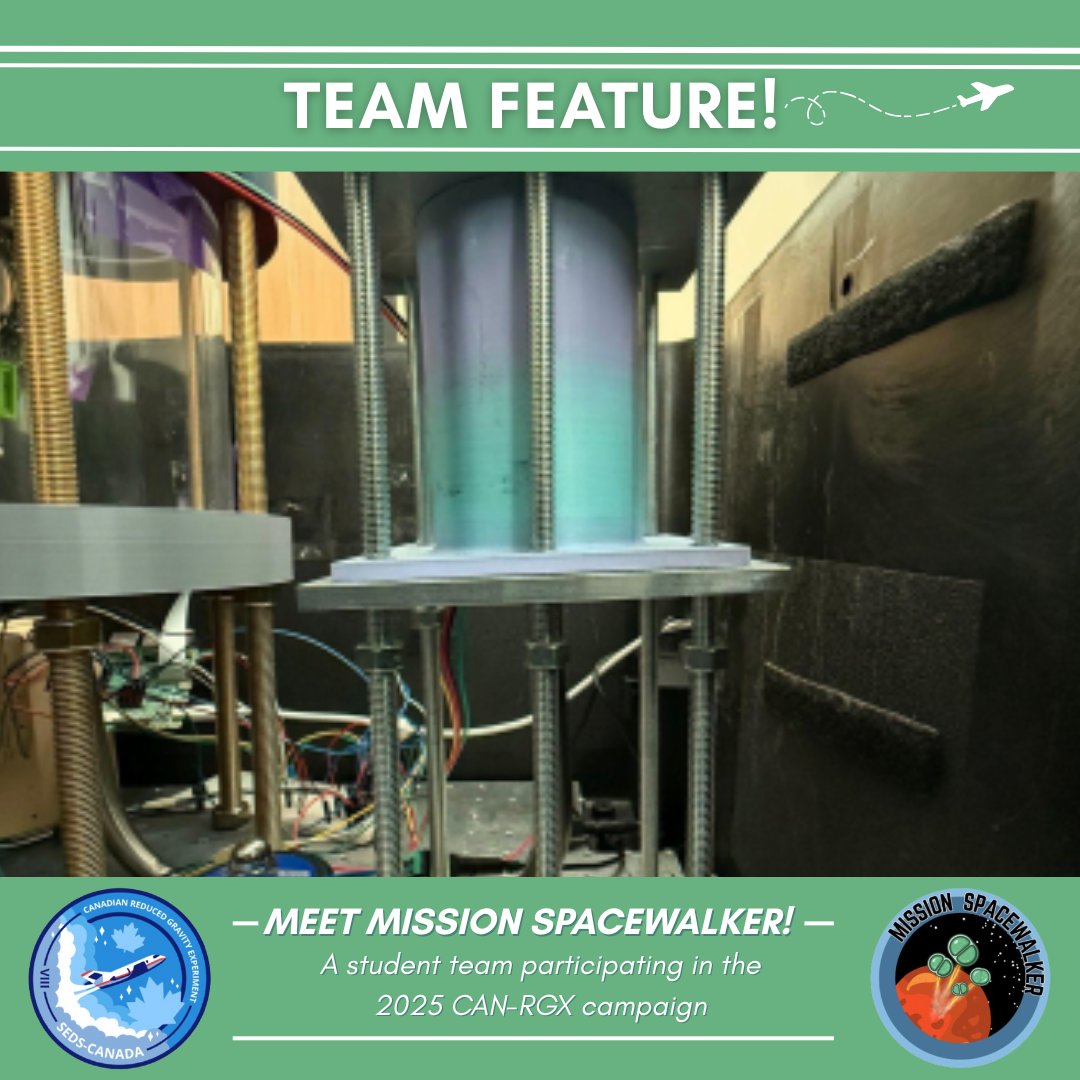 Meet the last CAN-RGX team flying their experiments this month: Mission SpaceWalker from University of Alberta! They aim to develop a microgravity-compatible bioreactor to cultivate cyanobacteria for space exploration.