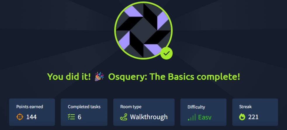 707_Roi's tweet image. Osquery: The Basics on @RealTryHackMe showcased my SQL knowledge in action! Crafting queries to analyze processes and system information came naturally. My SQL background made endpoint investigations smoother. Skills transferred perfectly! #Osquery #SQL #EndpointSecurity
