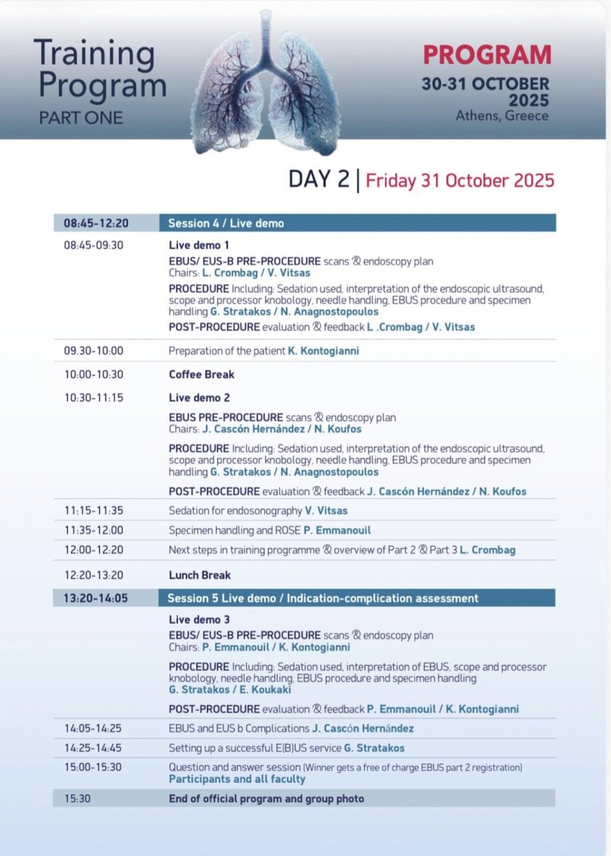 NeumologiaS's tweet photo. Estos días, @jcasconh ha sido uno de los profesores del Programa de Formación en EBUS de la ERS de este año en Atenas
👏👏👏🩺👨‍⚕️🫁

@SeparRespira @Socalpar @AeerNeumologia #Neumología #NeumologíaIntervencionista #ebus #ers https://t.co/XHgJH6sees