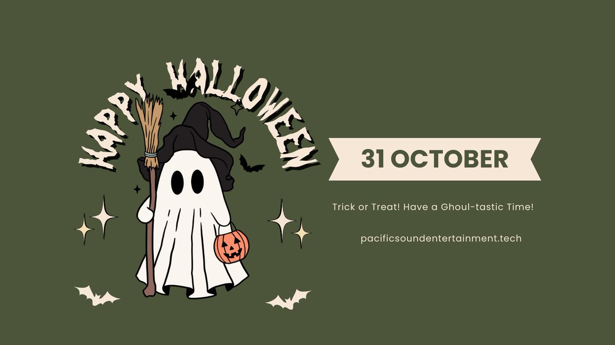 pasound2's tweet image. 🎃👻 Happy #Halloween from Pacific Sound Entertainment! 🕸️🎶
Wishing you a night filled with music, laughter, and just the right amount of spooky vibes. Stay safe, have fun, and keep the spirit alive! 🧡🖤

#SpookyBeats #MusicLife #VancouverEvents