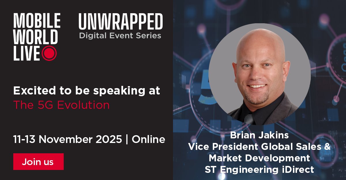 iDirect's tweet image. Join us with @mobileworldlive &amp;amp; @GSMA to learn how hybrid networks can drive new revenue streams, operational efficiency &amp;amp; service differentiation in the era of ubiquitous connectivity.

Stay ahead of the next wave in telco innovation: bit.ly/4hMhv3l

#STEngineering