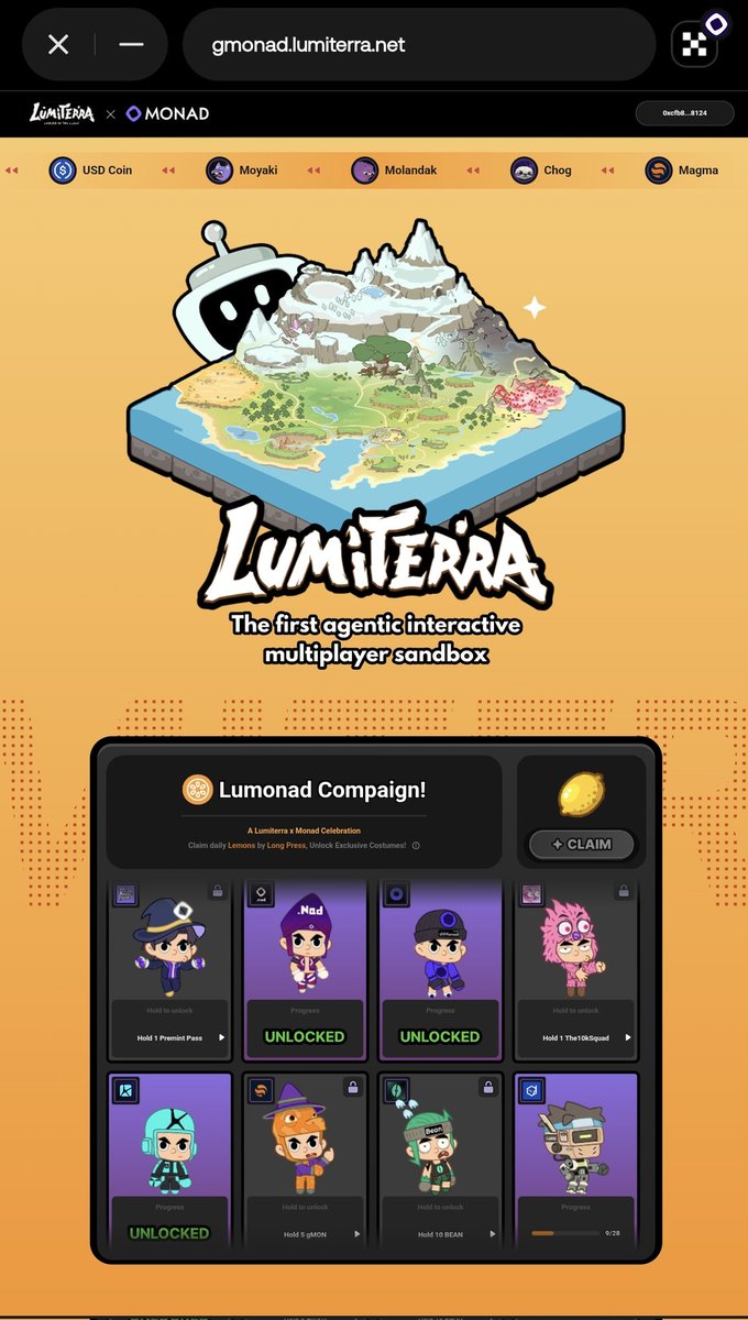 habola001's tweet image. Your character in @LumiterraGame isn’t just an avatar — it’s your evolving identity in the Lumi world ⚡️

From hairstyles and weapon skins to gear combinations and limited costumes, every choice shapes your playstyle, XP gain, and overall strategy.
Customization isn’t just…